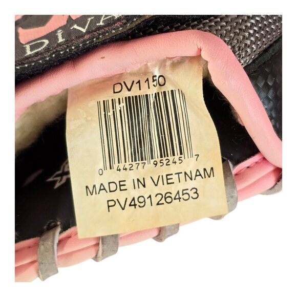 Louisville Slugger 11.5” Baseball Glove Black Pink Diva Series DV1150 RH Throw - Picture 7 of 9